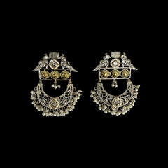Imperial Pearl Crescent Earrings