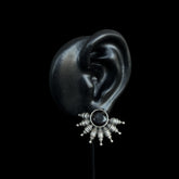 Vintage Tribal Silver Stud Earrings