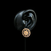 Midnight Bloom Antique Stud Earrings