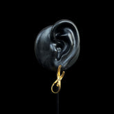 Twisted Dual Hoop Gold Earrings