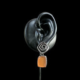 Terracotta Spiral Drop Earrings
